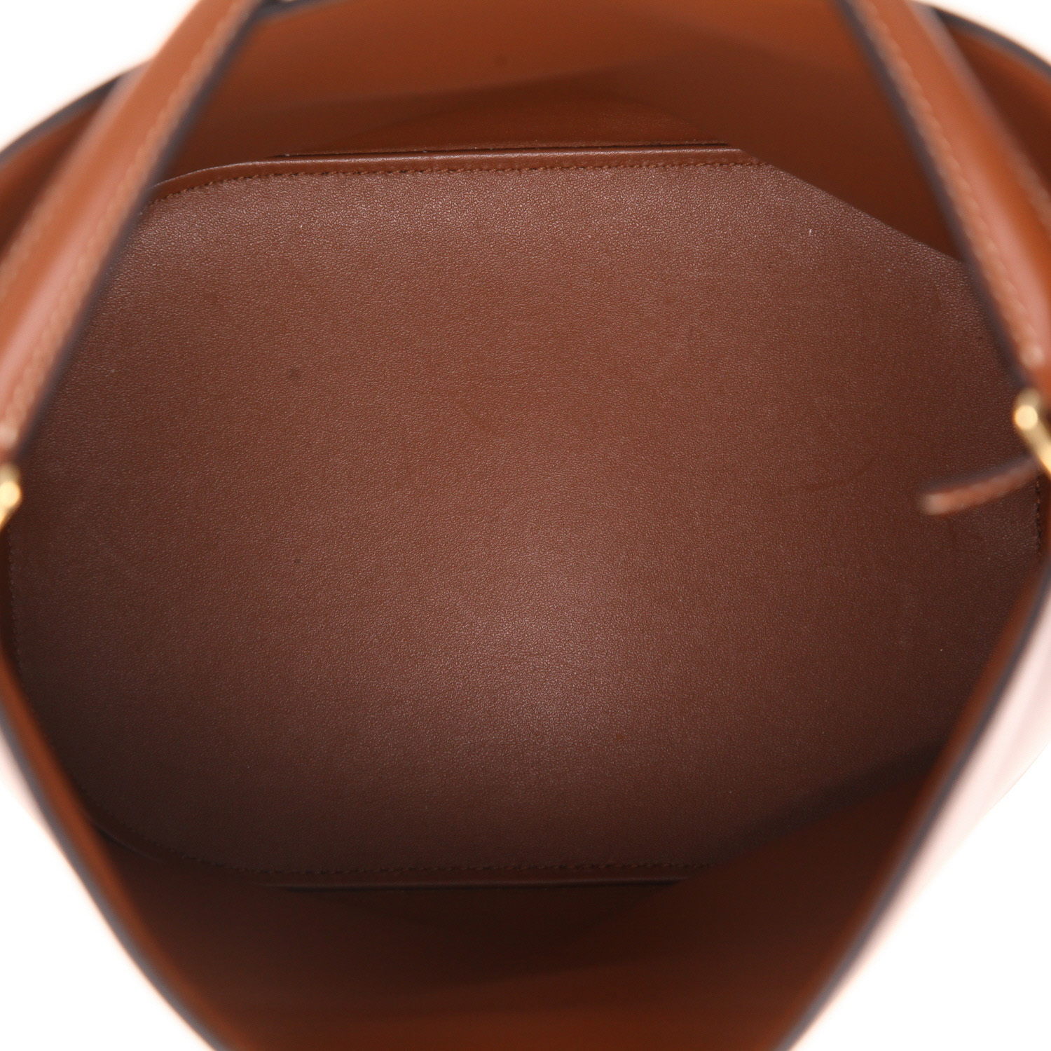 Celine  Louise handbag  in brown leather - Detail D3