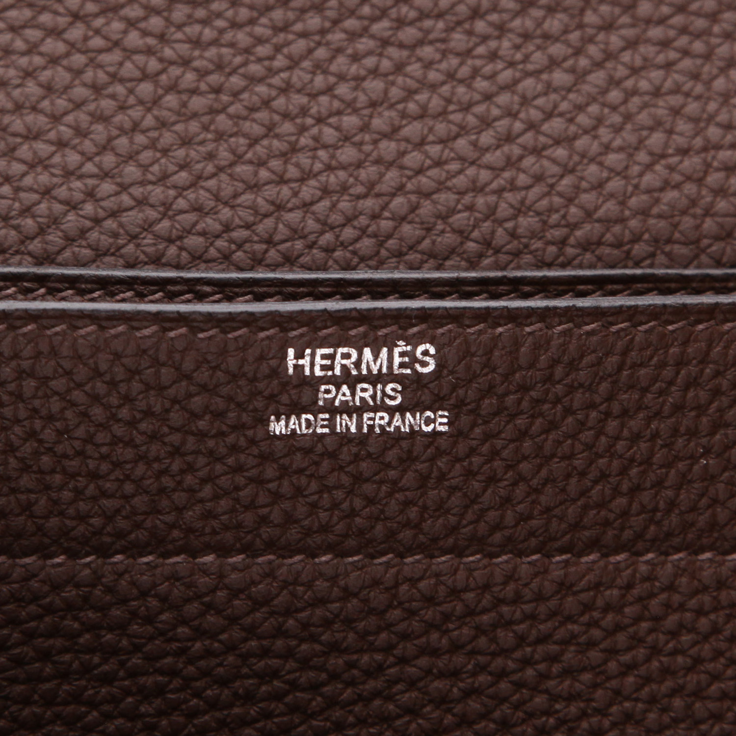Borsa portadocumenti Hermès  Sac à dépêches in pelle togo marrone - Detail D2