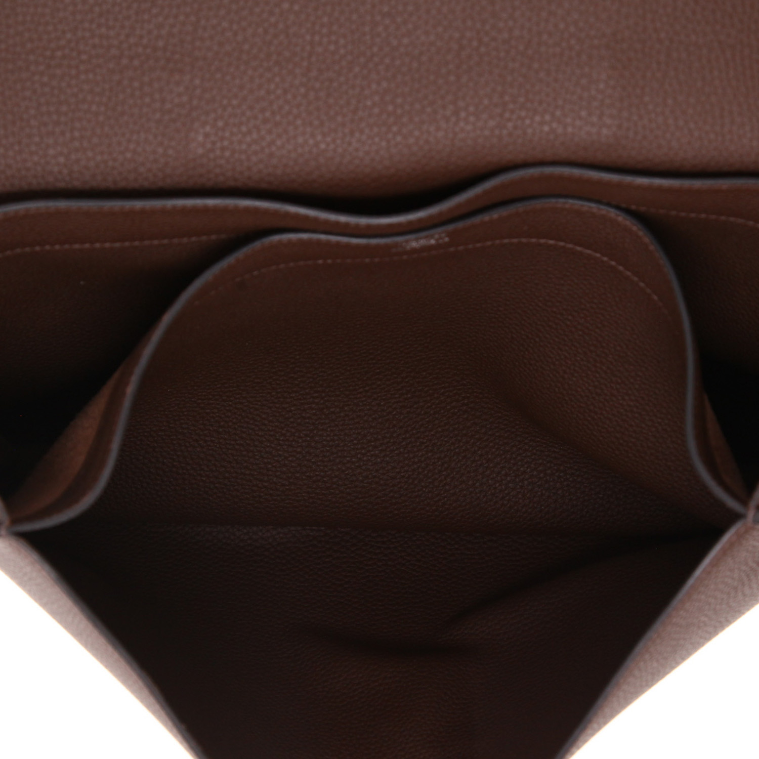 Hermès  Sac à dépêches briefcase  in brown togo leather - Detail D3