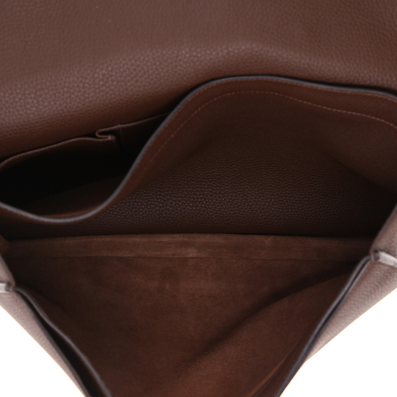 Borsa portadocumenti Hermès  Sac à dépêches in pelle togo marrone - Detail D4