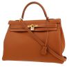 Hermès  Kelly 35 cm handbag  in gold togo leather - 00pp thumbnail