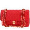 Sac à main Chanel  Timeless Classic en cuir grainé matelassé rouge - 00pp thumbnail