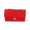 Chanel  Timeless Classic handbag  in red quilted grained leather - 360 thumbnail