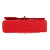 Chanel  Timeless Classic handbag  in red quilted grained leather - Detail D1 thumbnail