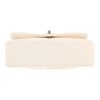 Chanel  Timeless Petit handbag  in white quilted grained leather - Detail D1 thumbnail