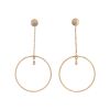 Paire de boucles d'oreilles Hermès Ex Libris en or rose et diamants - 00pp thumbnail