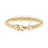 Brazalete David Yurman Cable Buckle de oro amarillo, diamantes y rubíes - 00pp thumbnail