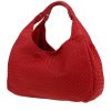 Sac à main Bottega Veneta  Campana en cuir intrecciato rouge - 00pp thumbnail