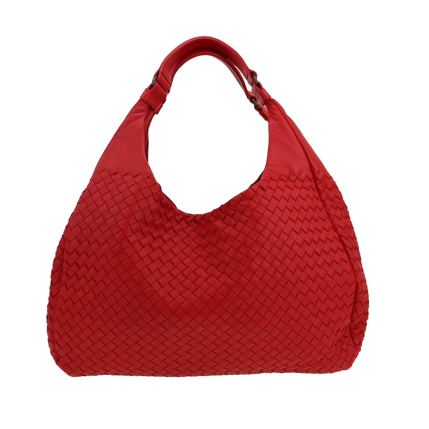 Bolso de mano Bottega Veneta  Campana en cuero intrecciato rojo - Detail D4