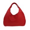 Borsa Bottega Veneta  Campana in pelle intrecciata rossa - Detail D4 thumbnail