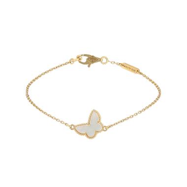 Bracelet Van Cleef 
Arpels Sweet Butterflies en or jaune et nacre
