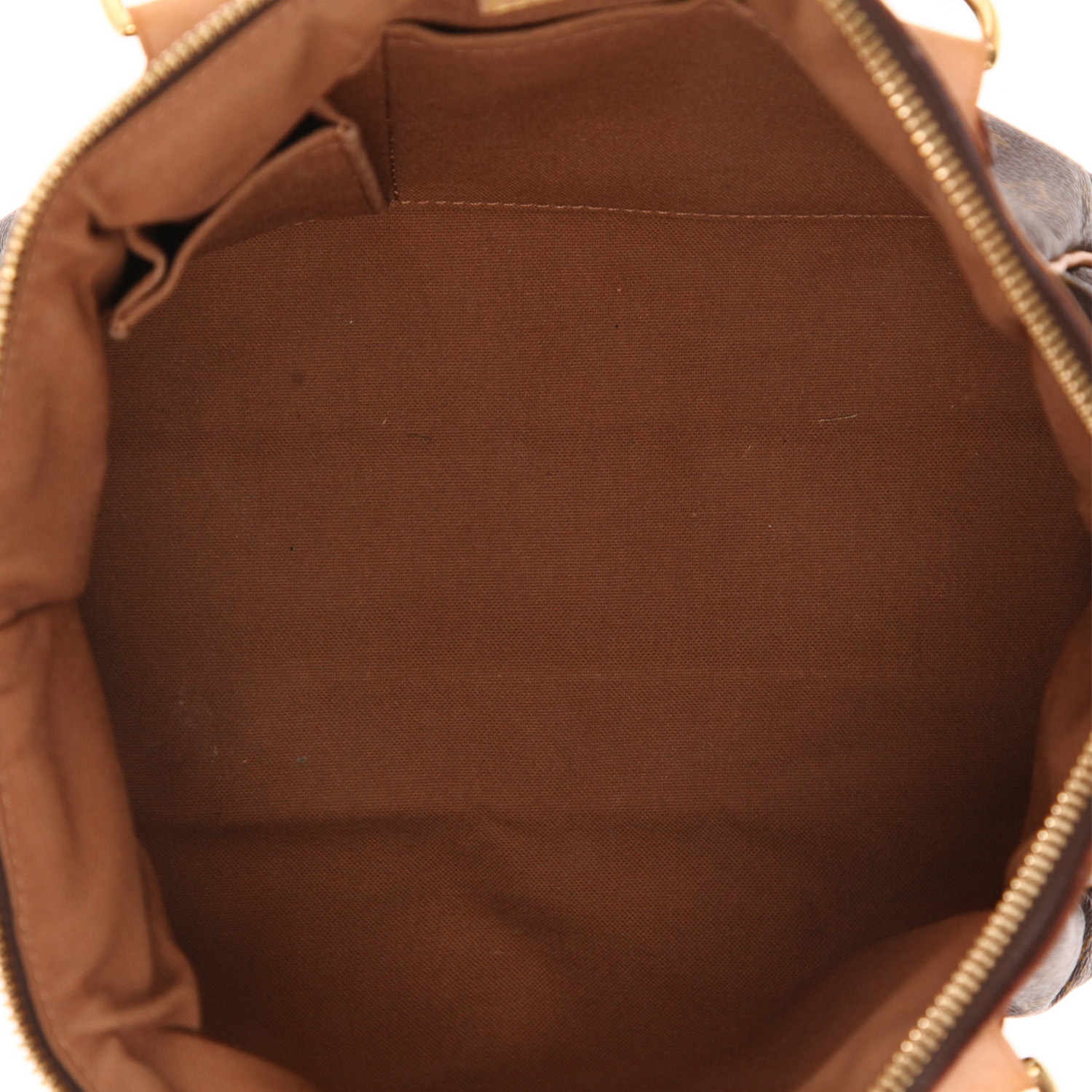 Louis Vuitton Tivoli handbag in brown monogram canvas and natural leather - Detail D3