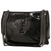 Borsa a tracolla Saint Laurent  Niki modello medio  in pelle verniciata nera - 00pp thumbnail