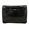 Borsa a tracolla Saint Laurent  Niki modello medio  in pelle verniciata nera - Detail D4 thumbnail