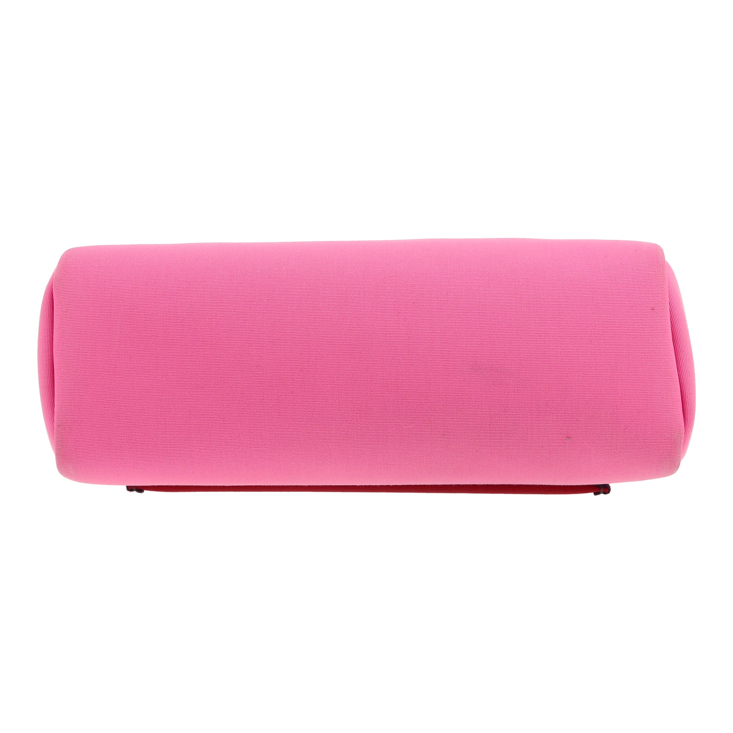 Bolso de mano Hermès  Herbag en lona rosa y color burdeos y cuero azul marino - Detail D1