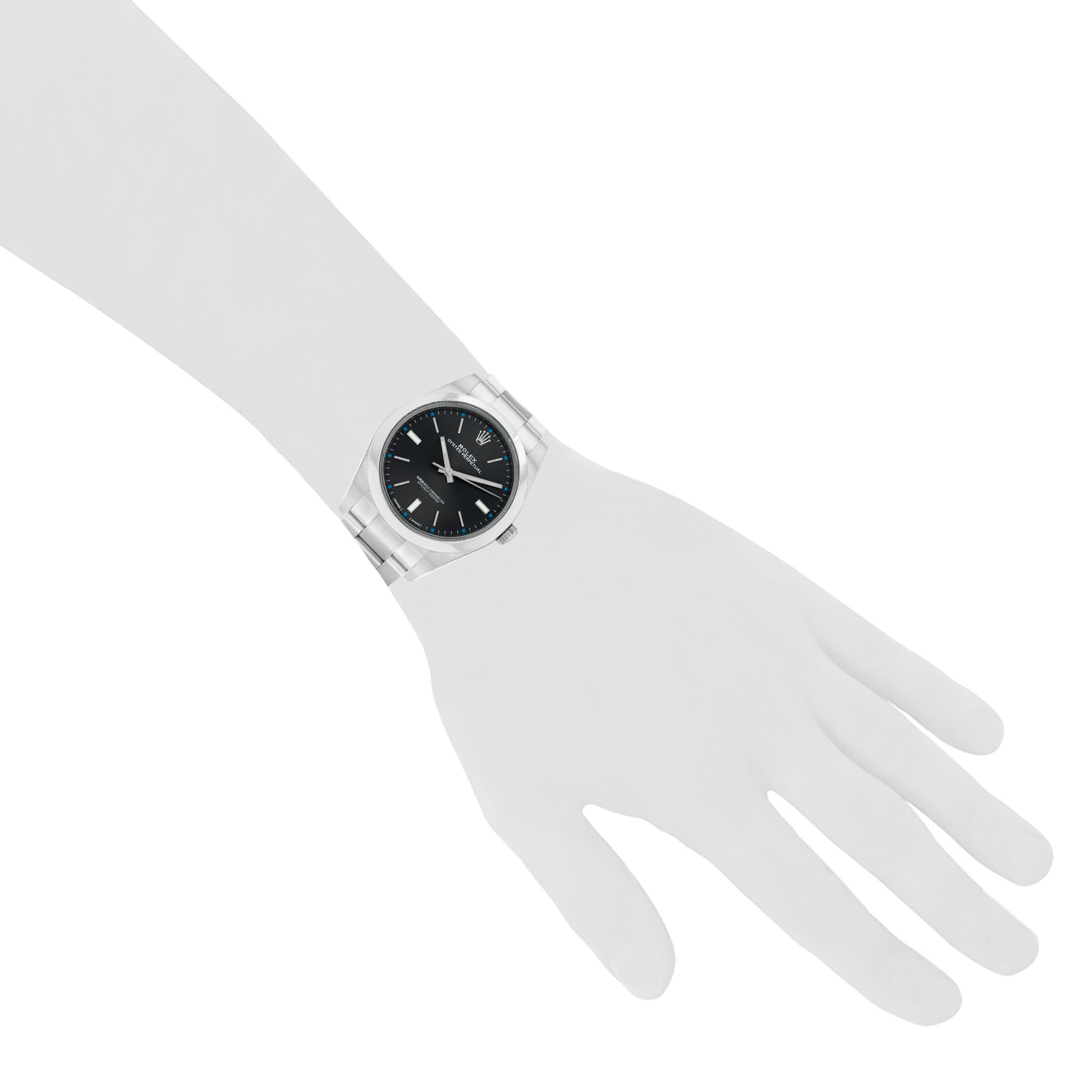 Montre Rolex Oyster Perpetual en acier Ref: Rolex - 114300  Vers 2010 - Detail D1