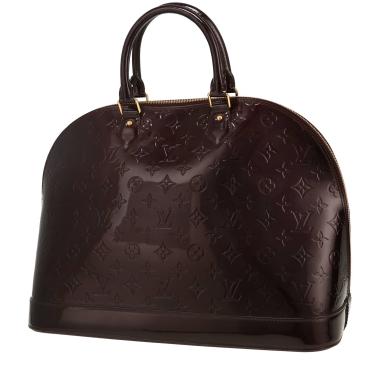 Sac à main Louis Vuitton  Alma en cuir verni monogram aubergine