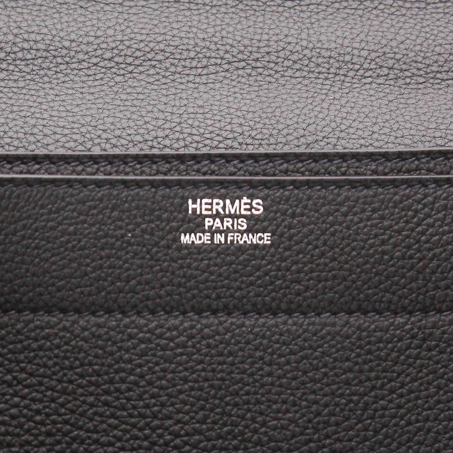 Hermès Sac à dépêches briefcase in grey océan togo leather - Detail D2