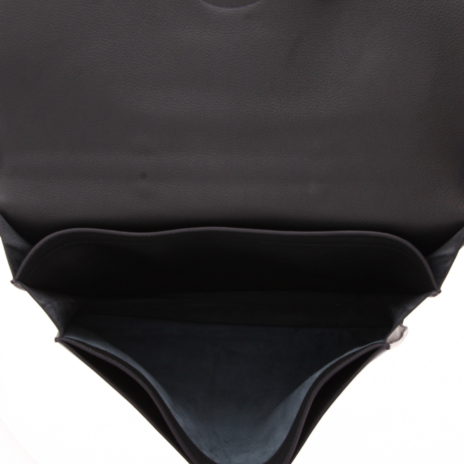 Porta-documentos Hermès  Sac à dépêches en cuero togo gris océan - Detail D3