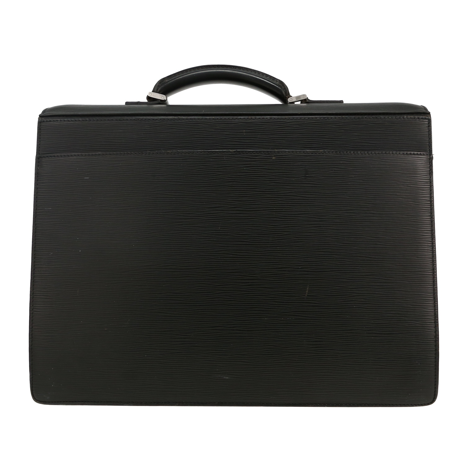 Porta-documentos Louis Vuitton en cuero Epi negro - Detail D4