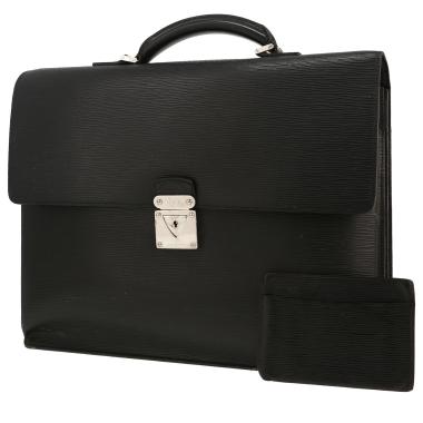 Porte-documents Louis Vuitton   en cuir épi noir