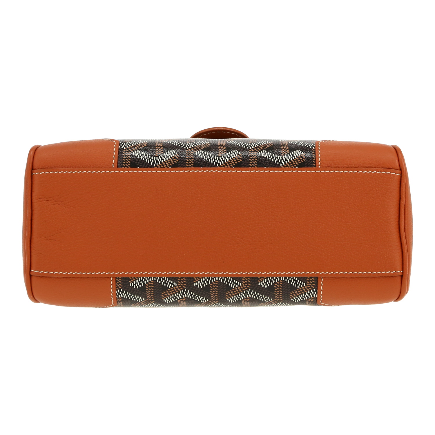 Borsa Goyard “Saigon” in tela Goyardine marrone e grigia e pelle marrone - Detail D1
