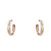 Cartier Trinity hoop earrings in 3 golds - 00pp thumbnail