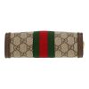 Gucci  Ophidia small model  shoulder bag  in beige "sûpreme GG" canvas  and brown leather - Detail D1 thumbnail