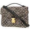 Sac bandoulière Louis Vuitton Metis Since 1854 moyen modèle en toile monogram marron et grise et cuir noir - 00pp thumbnail
