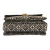 Sac bandoulière Louis Vuitton Metis Since 1854 moyen modèle en toile monogram marron et grise et cuir noir - Detail D1 thumbnail