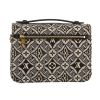 Louis Vuitton  Metis shoulder bag  in black and grey monogram canvas  and black leather - Detail D4 thumbnail