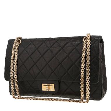 Borsa a tracolla Chanel  Chanel 2.55 in pelle trapuntata nera