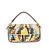 Bolso de mano Fendi  Baguette en lona Monogram multicolor y cuero marrón - Detail D5 thumbnail