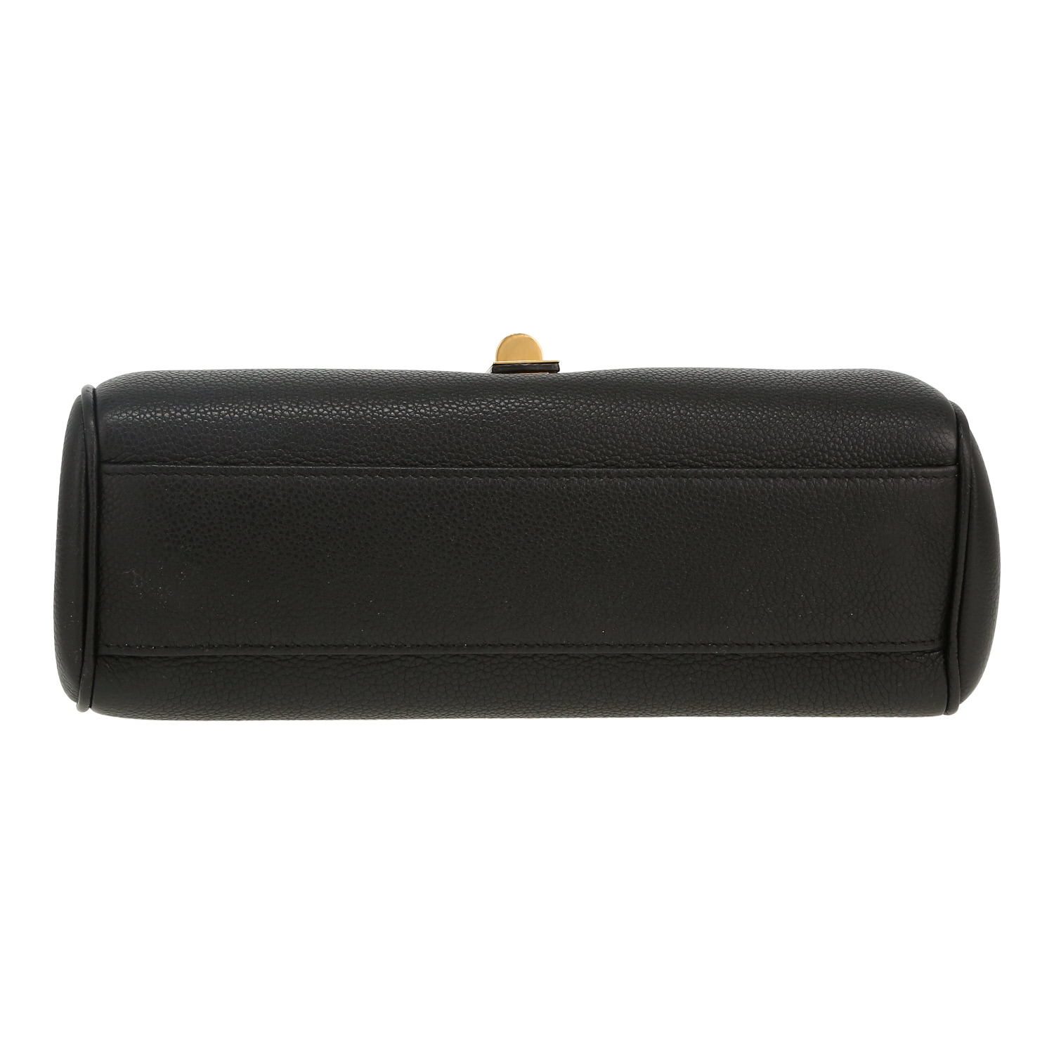 Bolso bandolera Celine  Soft Teen en cuero granulado negro - Detail D1