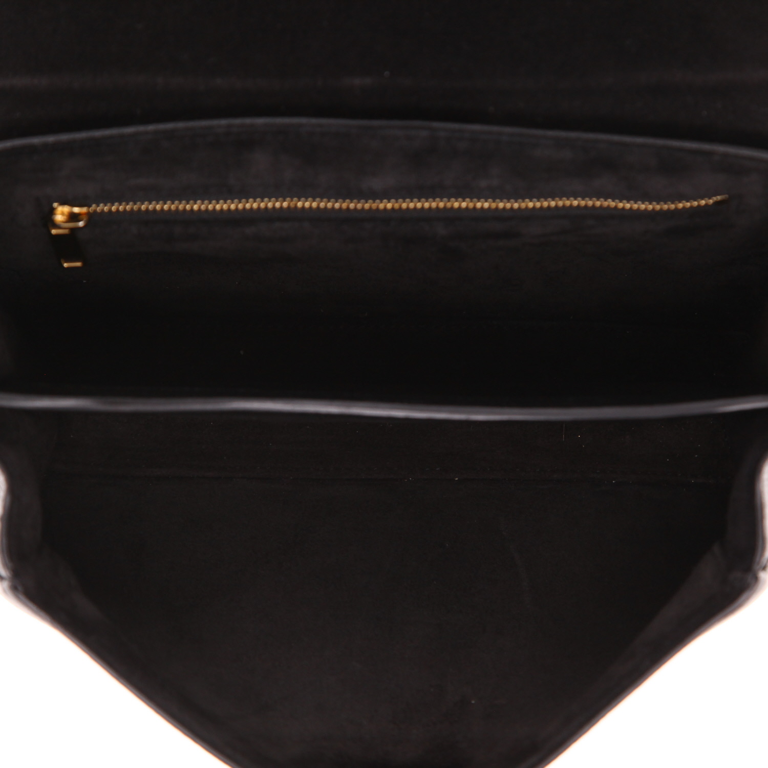 Bolso bandolera Celine  Soft Teen en cuero granulado negro - Detail D3