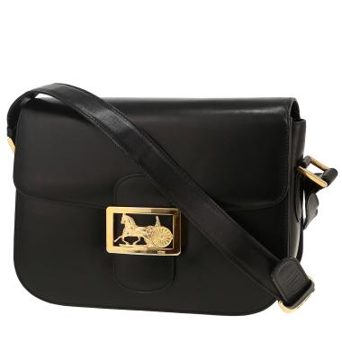 Celine  Vintage handbag  in black leather