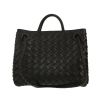 Bottega Veneta  Andiamo small model  handbag  in black intrecciato leather - Detail D4 thumbnail