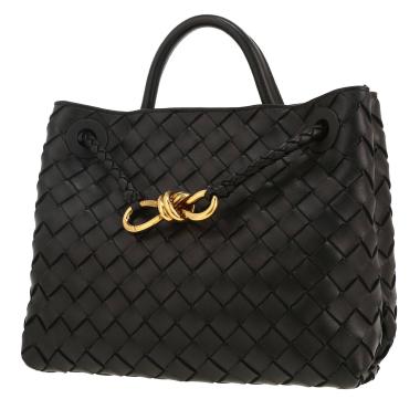 Borsa Bottega Veneta  Andiamo modello piccolo  in pelle intrecciata nera
