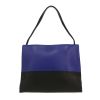 Celine  All Soft handbag  in blue, beige and black leather - Detail D4 thumbnail