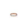 Boucheron  Quatre White Edition wedding ring in pink gold, ceramic and diamonds - 360 thumbnail