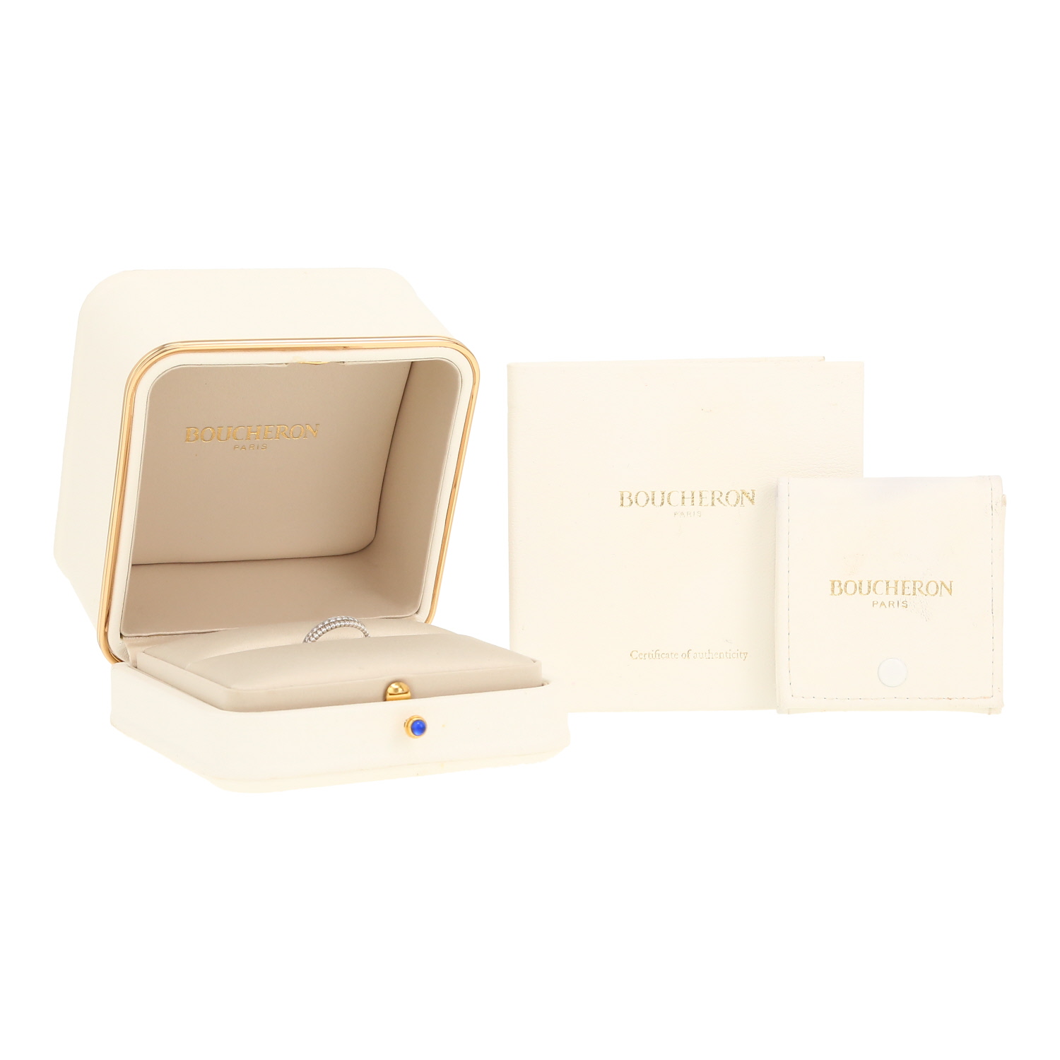 Alliance Boucheron Quatre Radiant Edition en or blanc et diamants - Detail D2