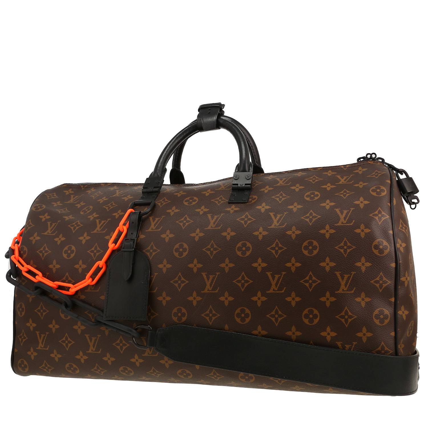 Keepall 50 Virgil Abloh Louis Vuitton monogram occasion Keepall 50 Virgil Abloh Louis Vuitton monogram occasion
