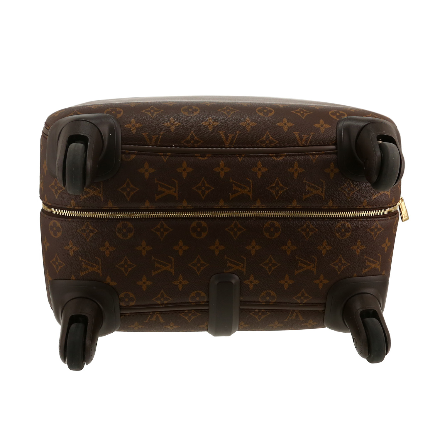 Louis Vuitton  Pegase rigid suitcase  in brown monogram canvas - Detail D1