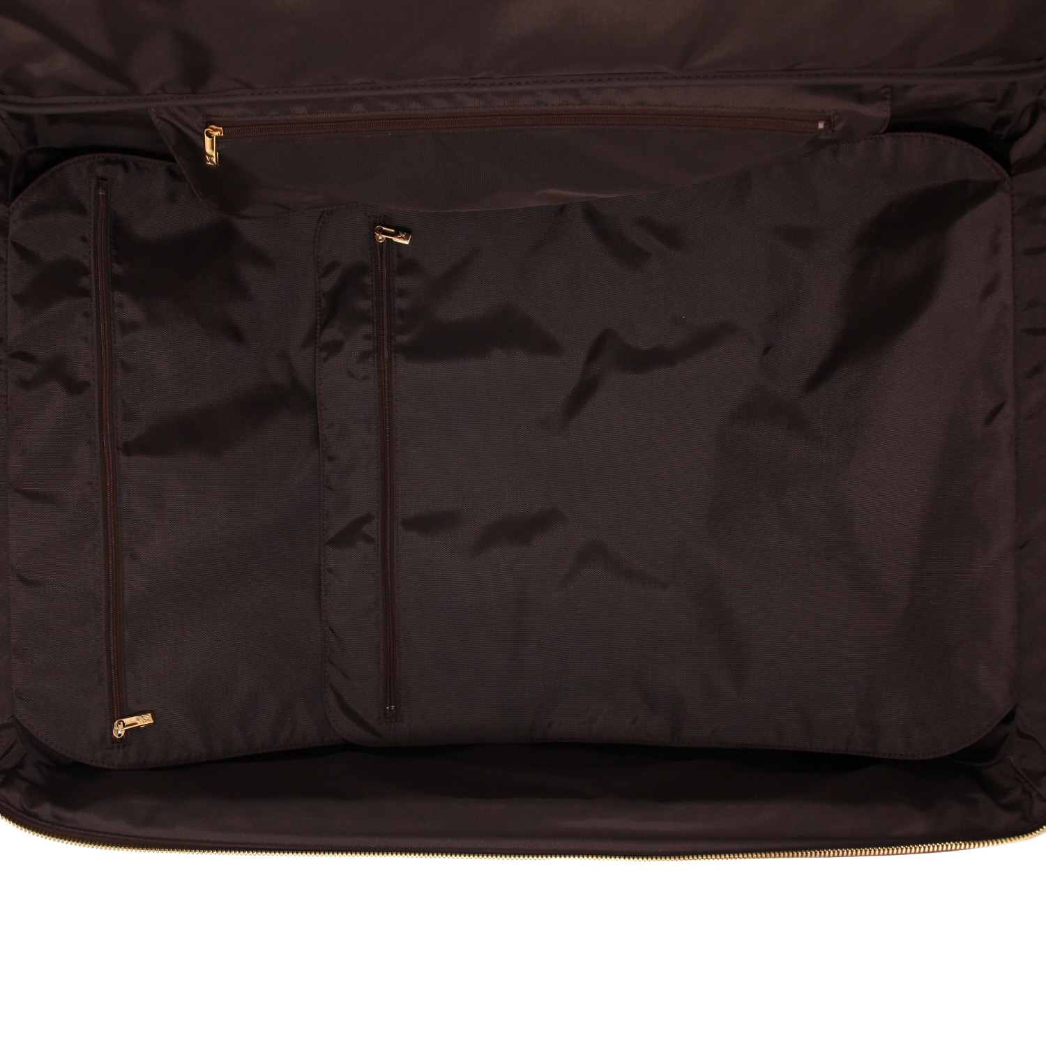 Louis Vuitton  Pegase rigid suitcase  in ebene damier canvas  and brown leather - Detail D3