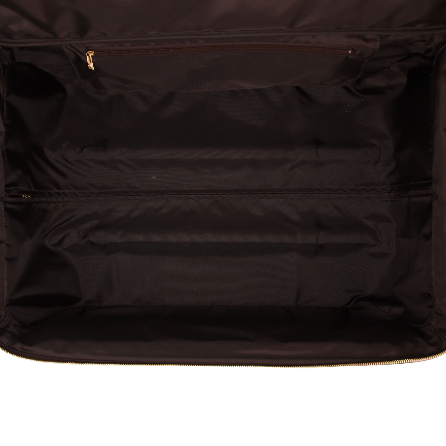 Maleta rígida Louis Vuitton  Pegase en lona a cuadros ébano y cuero marrón - Detail D4