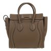 Borsa Celine  Luggage Micro in pelle martellata color talpa - Detail D4 thumbnail