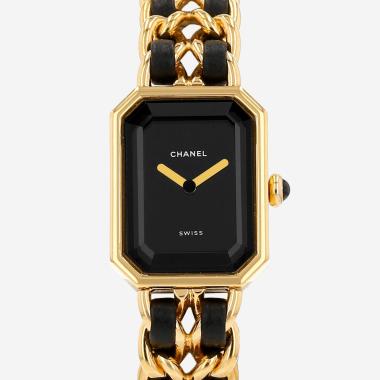 Orologio Chanel Première taglia L  in oro placcato Circa 1990