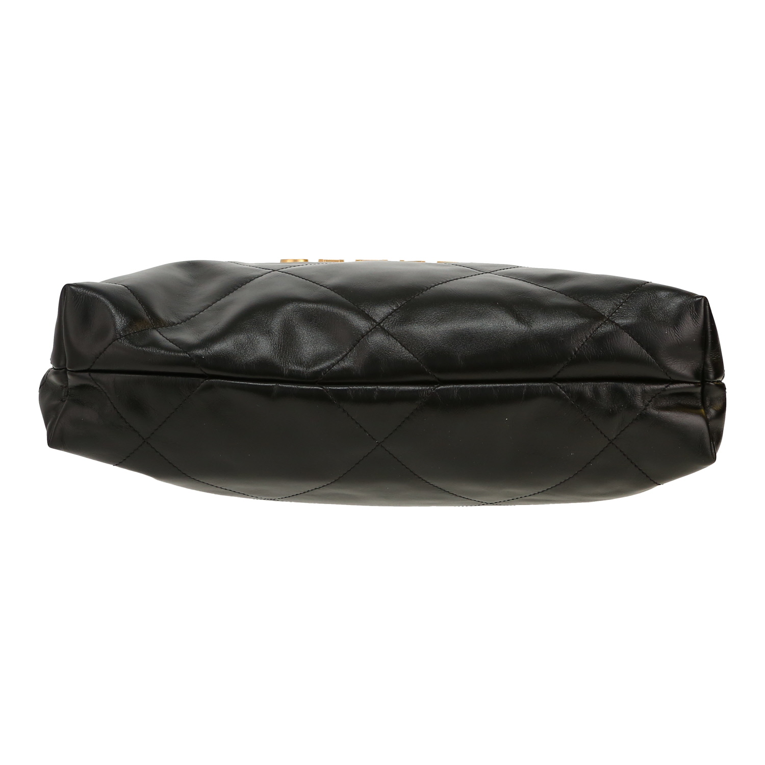 Chanel 22 small model handbag in black leather - Detail D1