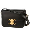 Celine  Triomphe Teen shoulder bag  in black leather - 00pp thumbnail