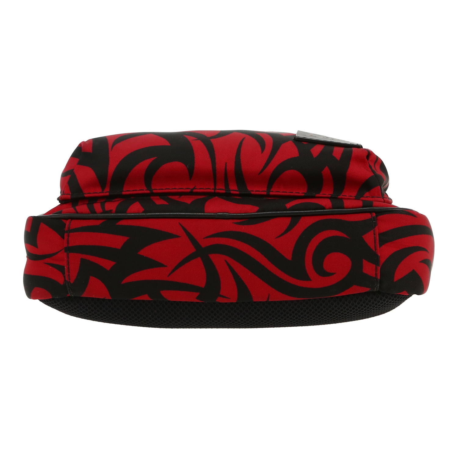 Dior shoulder bag in red and black canvas - Detail D1